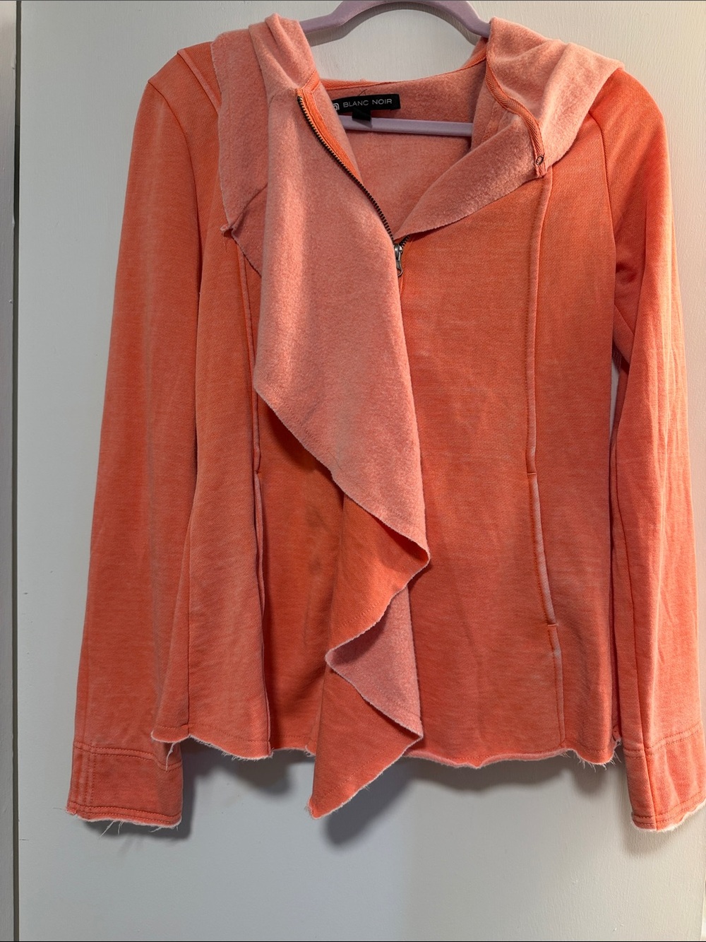 blanc noir Coral Waterfall Zip Hoodie
